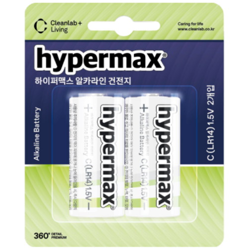 에너자이저 MAX 맥스 건전지 C 2입_이미지