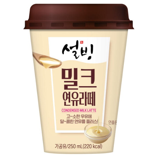 서울에프엔비 설빙 밀크 연유라떼 250ml (1개)_이미지