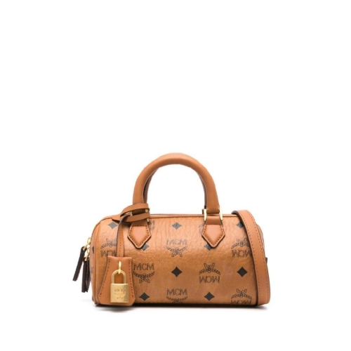 MCM 프린트 캔버스 미니 엘라 토트백 MWBESEA01 BK