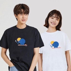 코끼리 노을 20대남자반팔티 예쁜티셔츠 심플티 W6987E8