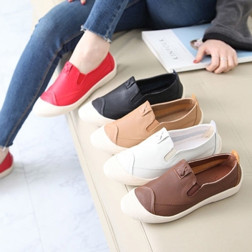  KamiEtMuse 까미에뮤즈 /까미에뮤즈 kami et muse 오버 토 스티치 가죽 슬립온_KM18w337-1