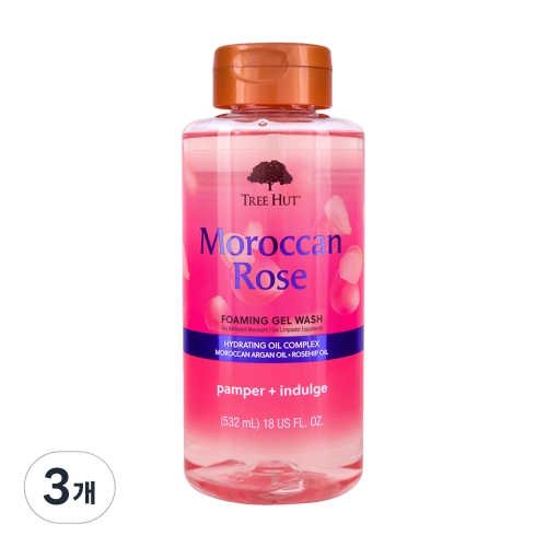 트리헛 포밍 젤 바디워시 모로칸로즈 532ml (3개)_이미지