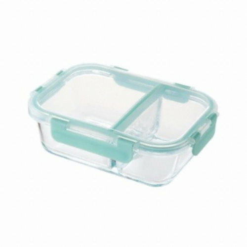 락앤락 2칸 유리 밀폐용기 직사각 860ml (LLG457) (1개)
