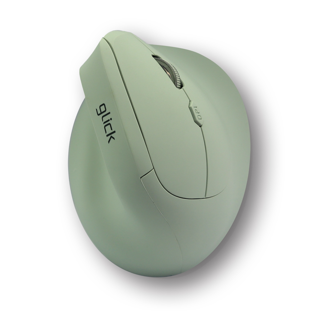 지클릭커 OFFICEPRO ERGO 버티컬 무소음 인체공학 블루투스 무선 OP70 (그린)