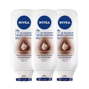 니베아 인샤워 바디로션 코코아 버터 400ml (3개)_이미지