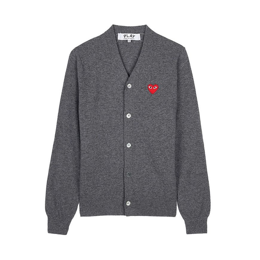 FW25 공용 레드하트 와펜 가디건 AX N008 051 GREY