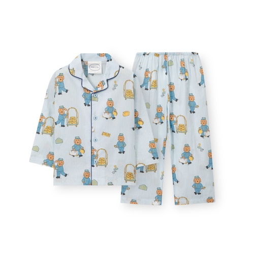 캄미어패럴 오르시떼 아동 H101 벨보이루이 긴소매 파자마 세트 OR26SKGEH101