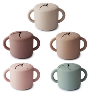 무쉬 스낵컵 일체형 실리콘 간식케이스