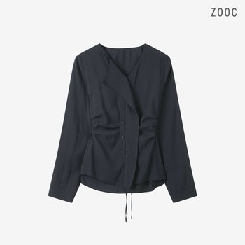 ZOOC 사이드셔링 디테일 블라우스 DN_V262MSC951