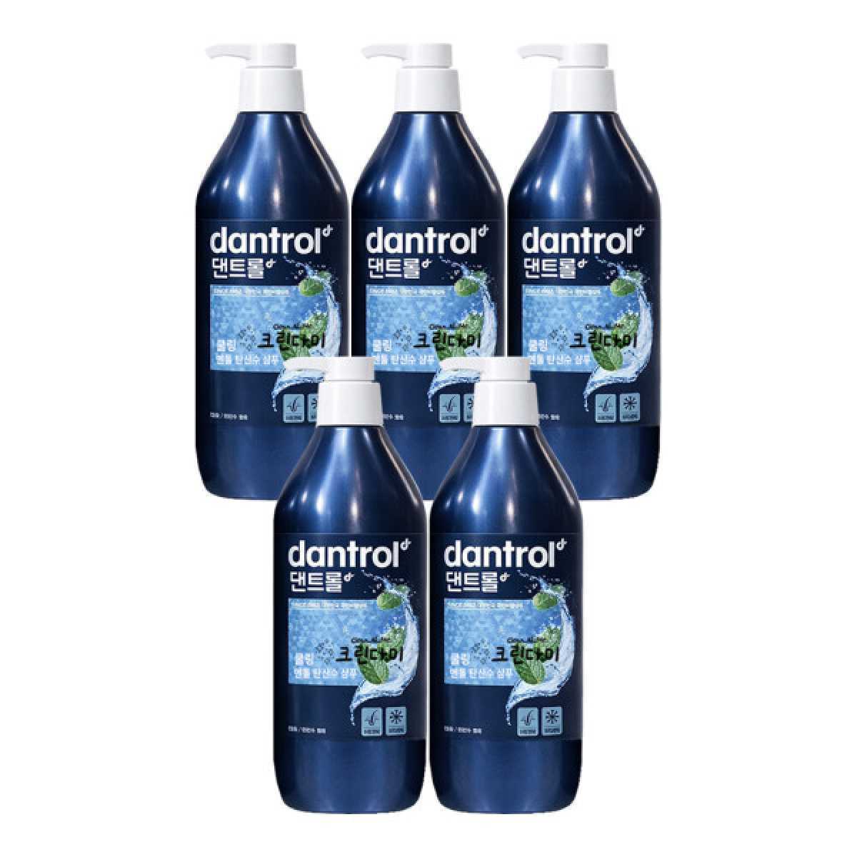 아모레퍼시픽 댄트롤 쿨링 멘톨 탄산수 샴푸 820ml (5개)