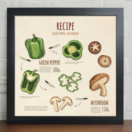 꾸밈 iy491-요리레시피_인테리어액자