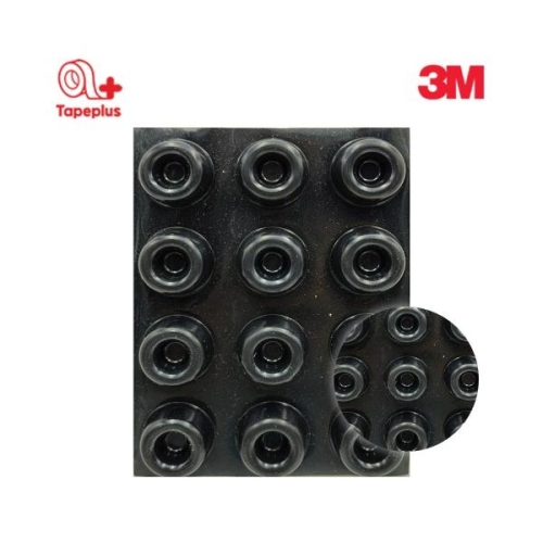 3M 범폰 SJ5009 Bumpon보호용완충제품 검정 1장 12개