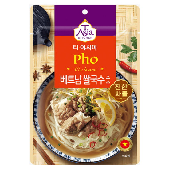 티아시아키친 베트남 쌀국수 소스 진한 차돌 90g (1개)_이미지