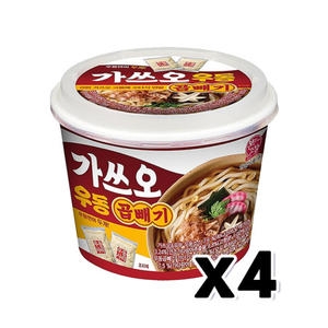 한일식품 본고장 본고장 가쓰오우동 곱빼기 329.6g (4개)