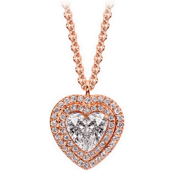 골드팡 18K 온리하트 1.02캐럿 천연 다이아몬드 목걸이_이미지