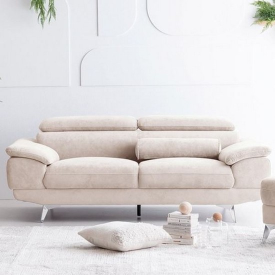 웰퍼니쳐 몬스터 아쿠아텍스 패브릭 소파 3인용 (스툴포함)