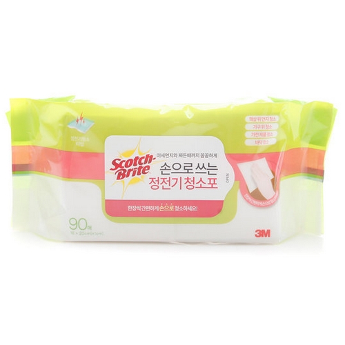 3M 스카치브라이트 ㅤ손으로 쓰는 정전기 청소포 90매 (1개(90매))_이미지