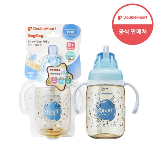 더블하트 마그마그 PPSU 빨대컵 270ml_이미지