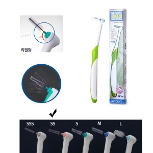스카이덴트 003 SS 가정용 치간칫솔 임플란트 치간치솔 교정용