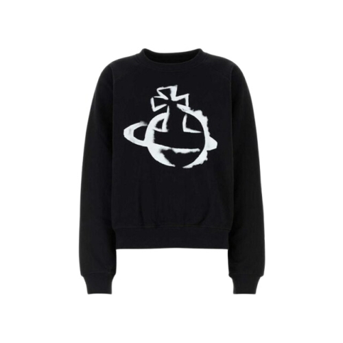 웨스트우드 비비안 비비안 스텐실 맨투맨 블랙 공용 3I01000Z J006O N401_이미지