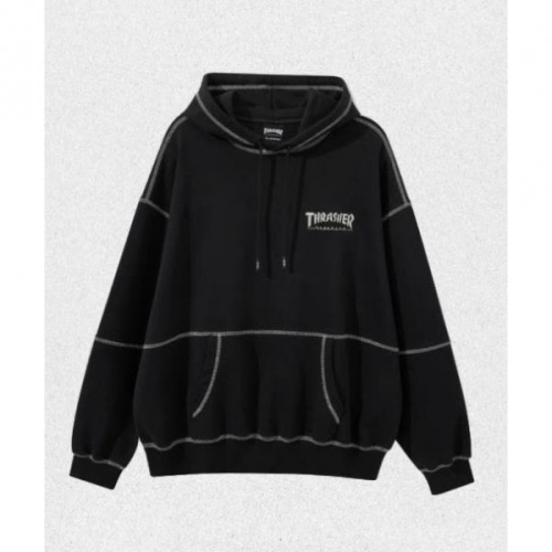 스티치 스몰 매거진 로고 후디 블랙 TR2403HD08BK 1383623