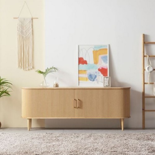 노블 원목 높은 거실장 1800