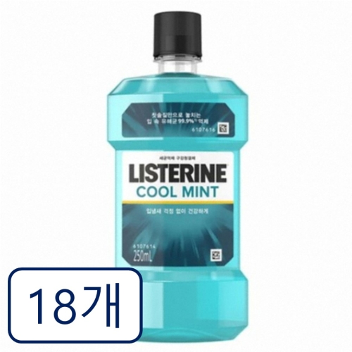 존슨앤존슨 리스테린 쿨민트 250ml (18개)