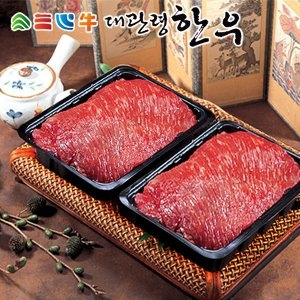 평창영월정선축협 대관령한우 1등급이상 국거리 기획세트 2호 1kg [1개]