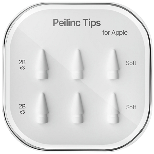 Peilinc 애플펜슬 1/2/3세대 호환 이중사출 펜촉 2B_이미지