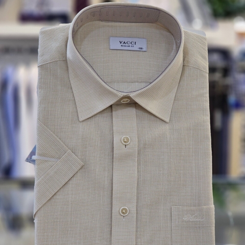 바찌 반팔 호리존탈 일반핏 셔츠 VD1K2PR622