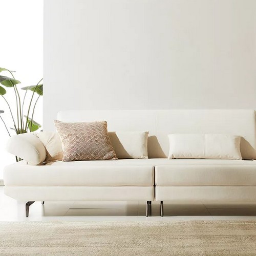 현대의료기 모짜르트II 3.5인 패브릭 포그니처 돌소파 MS (오렌지서펜틴)_이미지