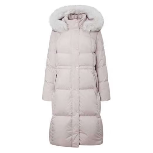 블루폭스 후드 트리밍 구스다운 롱 점퍼 DNJU4D811V1