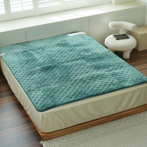 제일조아 카페트 벨벳 카키 탄소 전기요 HL-701A (더블, 150x200cm)_이미지