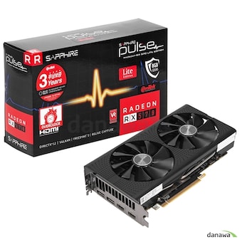 SAPPHIRE <b>라데온</b> RX 570 PULSE Lite OC D5 8GB Dual-X