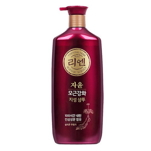 LG생활건강 리엔 자윤 모근강화 지성 샴푸 500ml (4개)