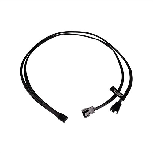 ALPHACOOL Y형 스플리터 4pin to 2x4pin PWM 케이블 (0.6m, 블랙)_이미지