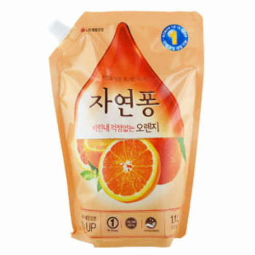 LG생활건강 자연퐁 2X 오렌지 리필 1.1L (5개)
