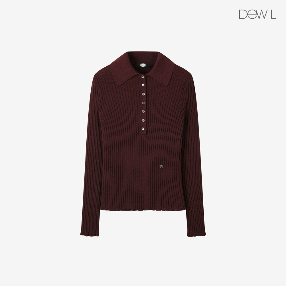 대현 듀엘 카라 골지 슬림 니트 WI_D263KSK309