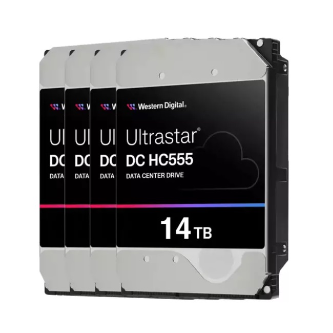 Western Digital Ultrastar DC HC555 패키지 7200/512M WUH722014CLE6L4 (4x14TB)_이미지