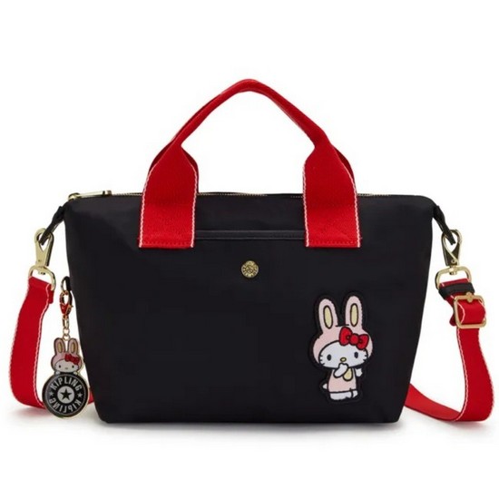 X 헬로우키티 카라 미니 토트백 KNABT06 RBBK