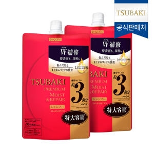 츠바키 프리미엄 모이스트 앤 리페어 샴푸 리필 1000ml (2개)_이미지