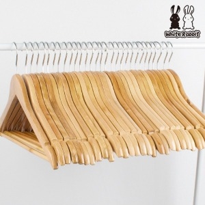 로이코 화이트래빗 원목 옷걸이 [30개]