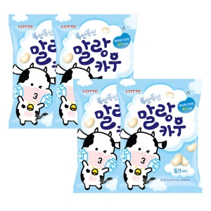롯데제과 말랑카우 밀크 158g (4개)