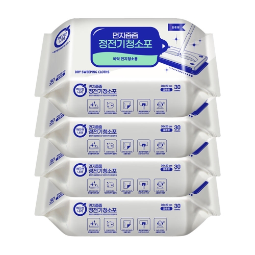 먼지줍줍 정전기 청소포 30매