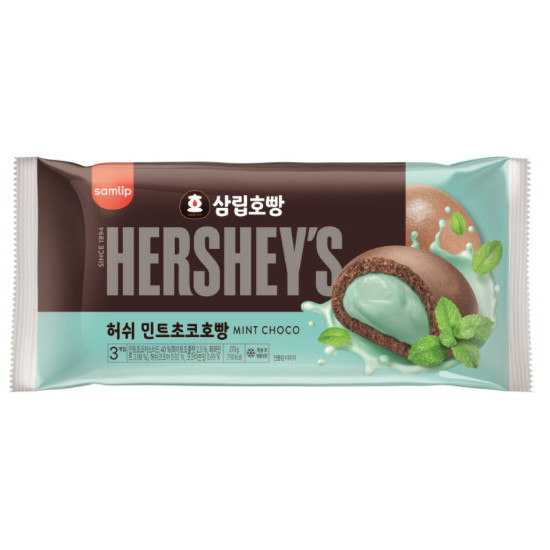 SPC삼립 허쉬 민트초코호빵 3개입 270g (1개)