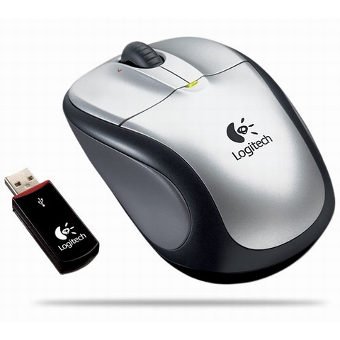 로지텍 V220 Cordless Optical for Notebooks (정품) (실버)_이미지