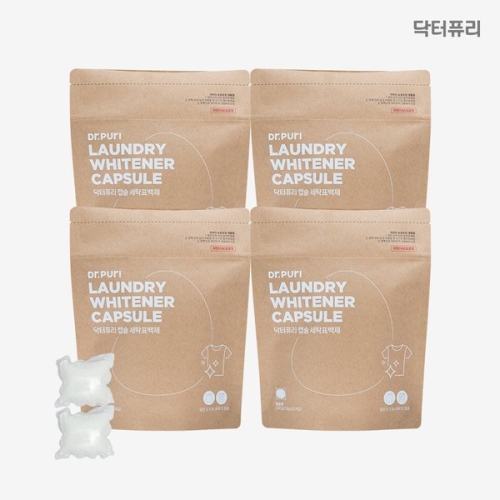 닥터퓨리 캡슐 세탁표백제 30개입 (4개)_이미지