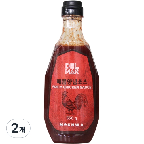 목화 딜리셔스마켓 매콤양념소스 550g (2개)