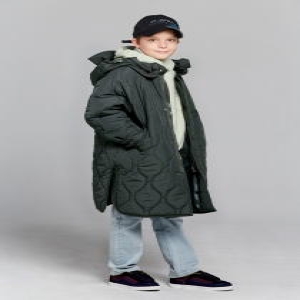블루테일 AWG5JP02KK 카키 퀼팅 롱 패딩 점퍼