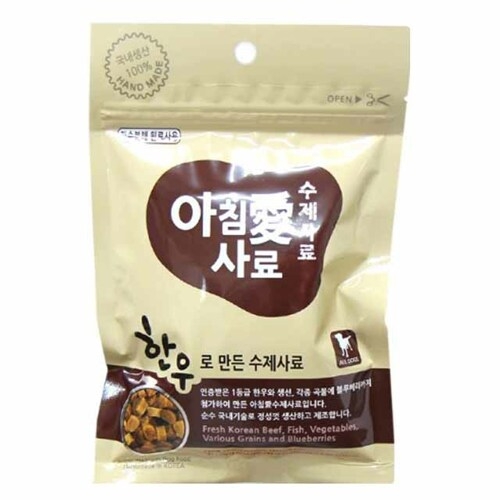  에이티바이오 아침애 수제사료 한우사료 200g [1개]